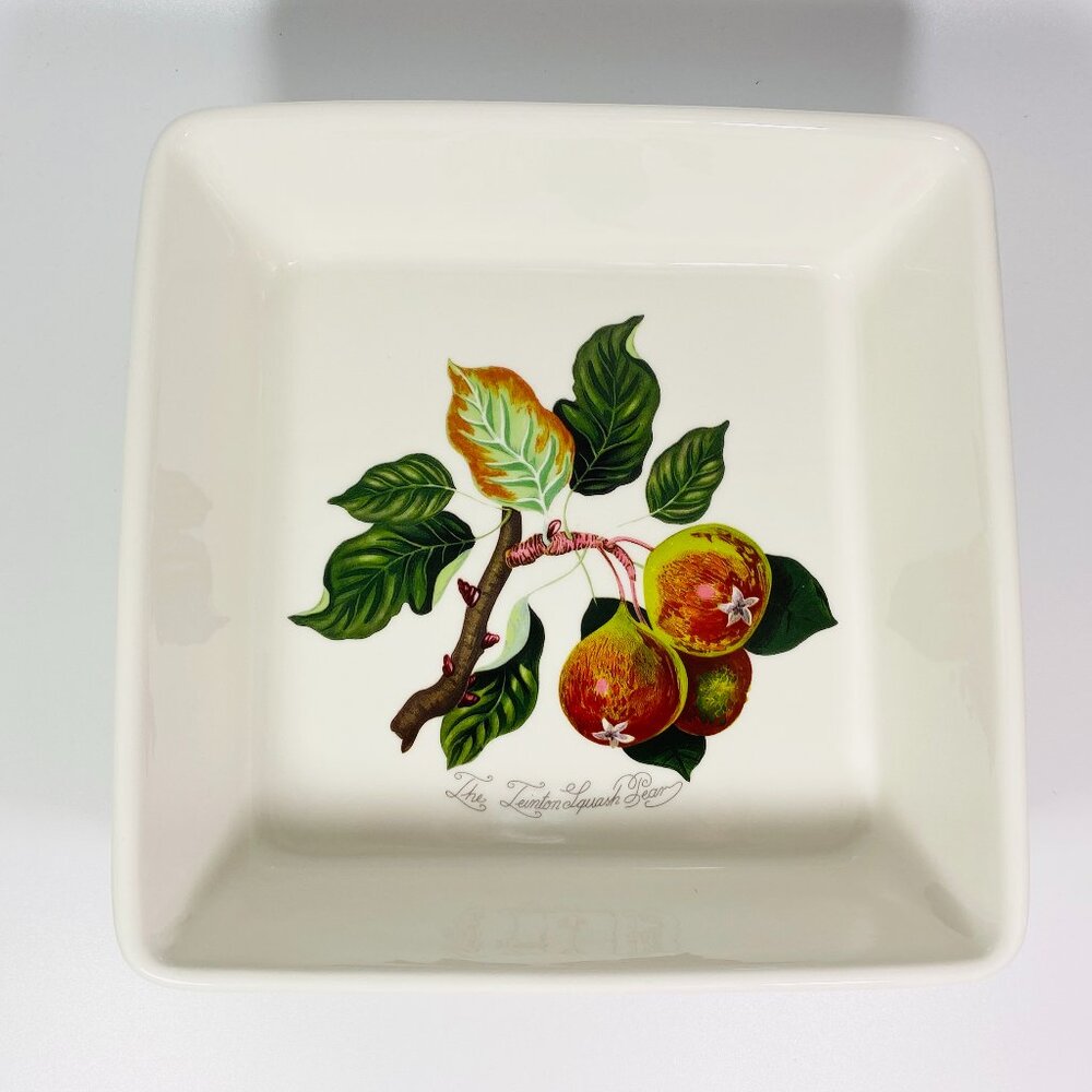 Portmeirion Pomona Collection 10” Square Baking Dish Teinton Squash Pear design